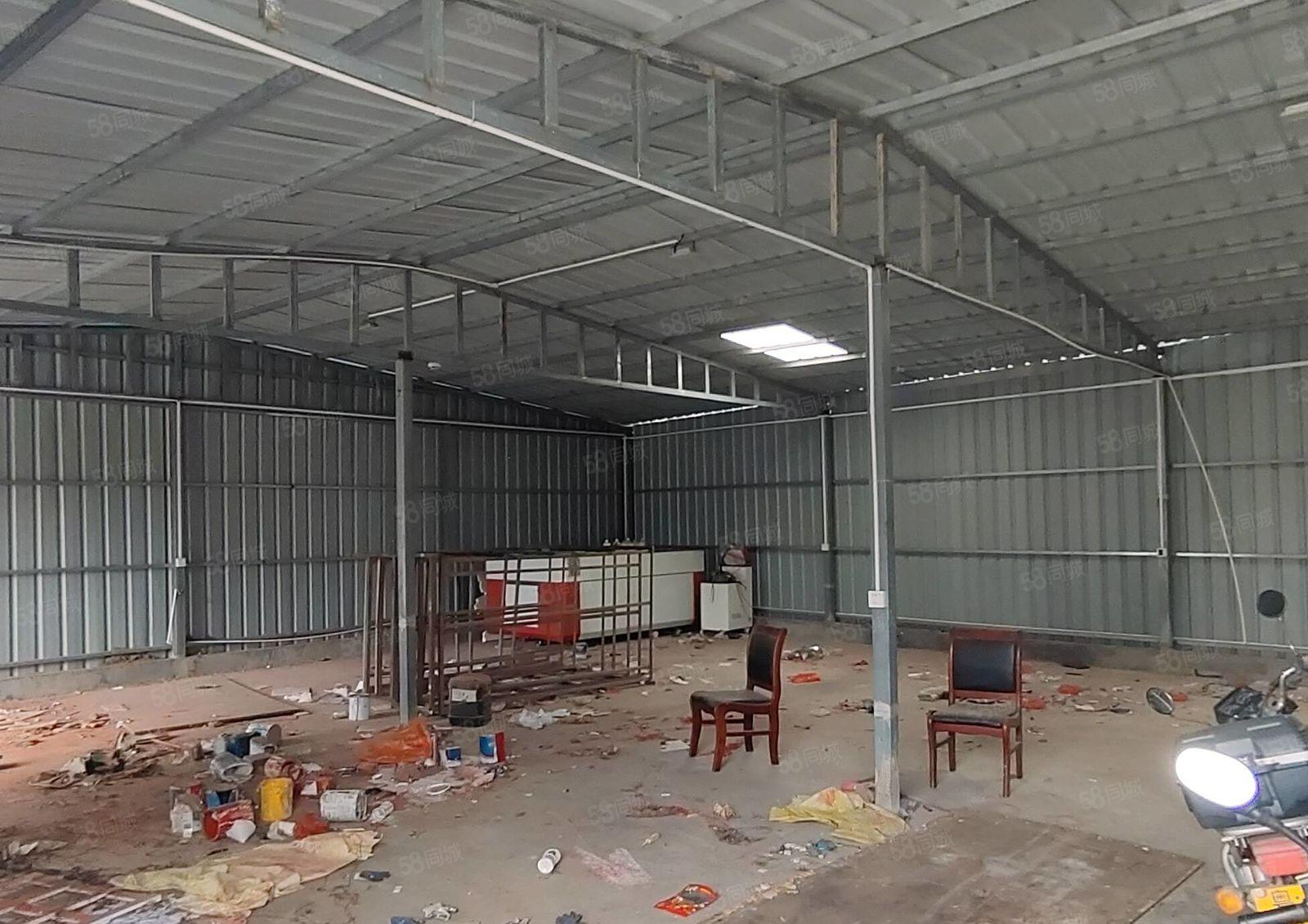新圩500平小独院铁皮厂房出租