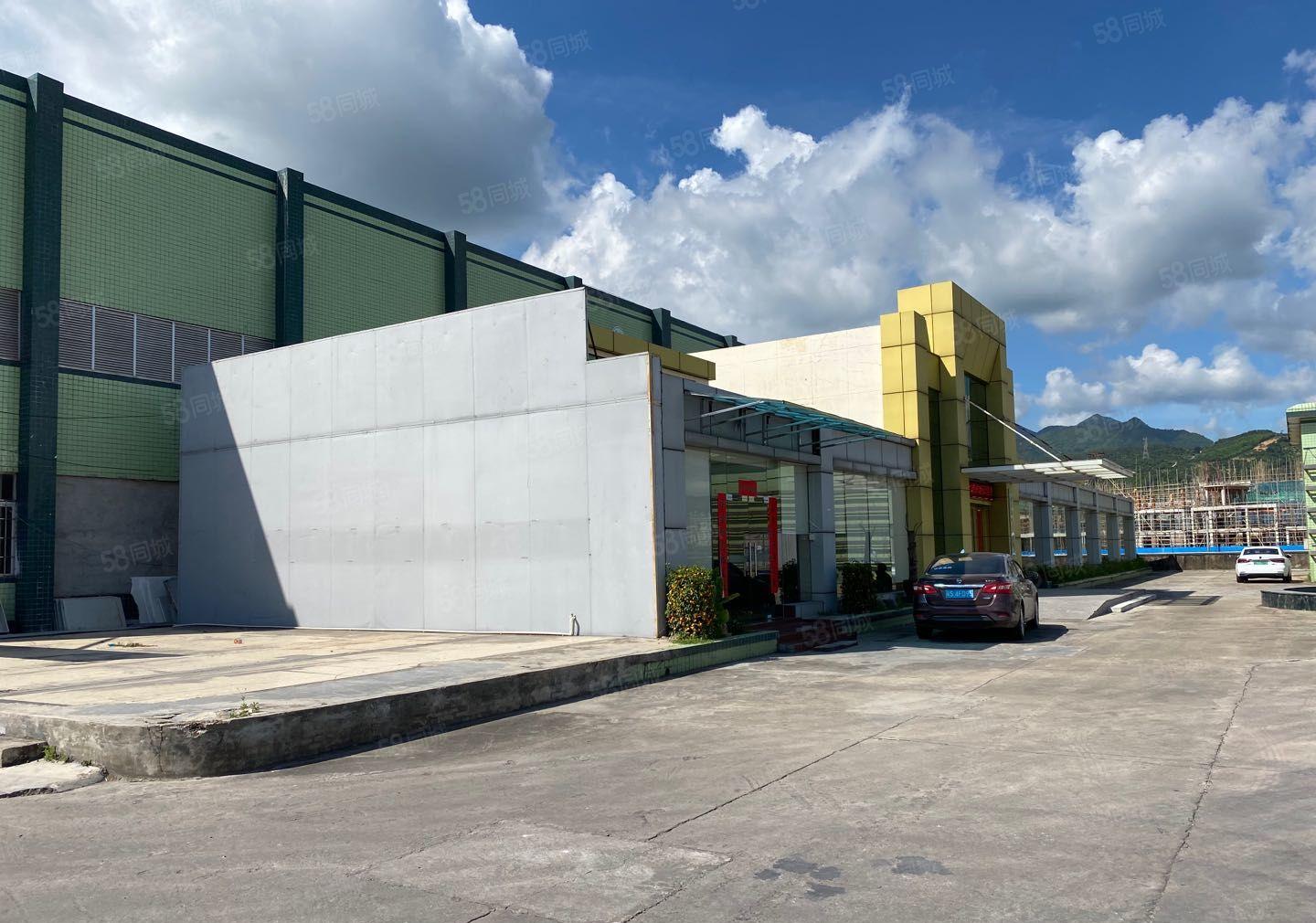 惠州镇隆红本砖墙到顶钢构厂房9600平方带消防喷淋，可分租