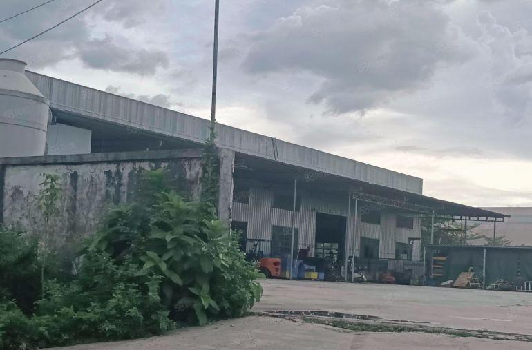 石湾镇原房东独院钢构厂房出租滴水9米独门独院 超大空地主道边