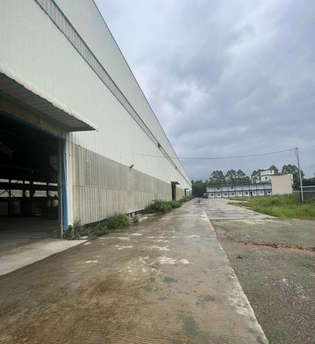惠州博罗滴水13米空地5万平方独院钢构厂房出租有办公室宿舍