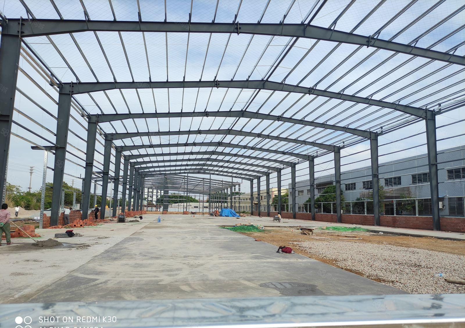 全新钢构厂房，水电按需，有天然气，证件齐全。