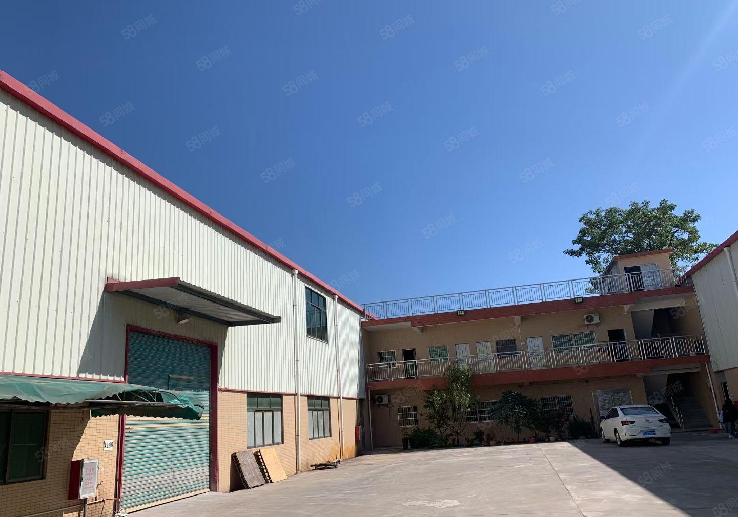 园洲镇独门独院3500平方钢构厂房出租，宿舍办公配套齐全