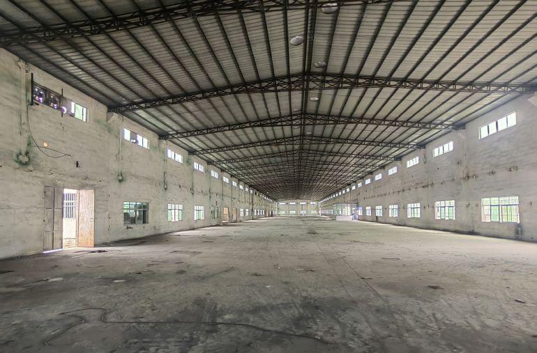 博罗园洲临莞独门独院厂房出租钢构厂房5200平空地大仓库出租