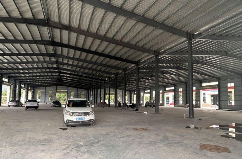 9元独栋！博罗石湾3600平滴水7米原房东钢构厂房出租可分租