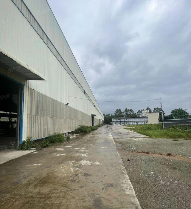 惠州博罗滴水13米空地5万平方独院钢构厂房出租有办公室宿舍