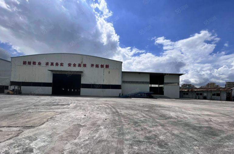 圆洲单一层钢构13米高厂房仓库，硬化空地1万平，租金10元