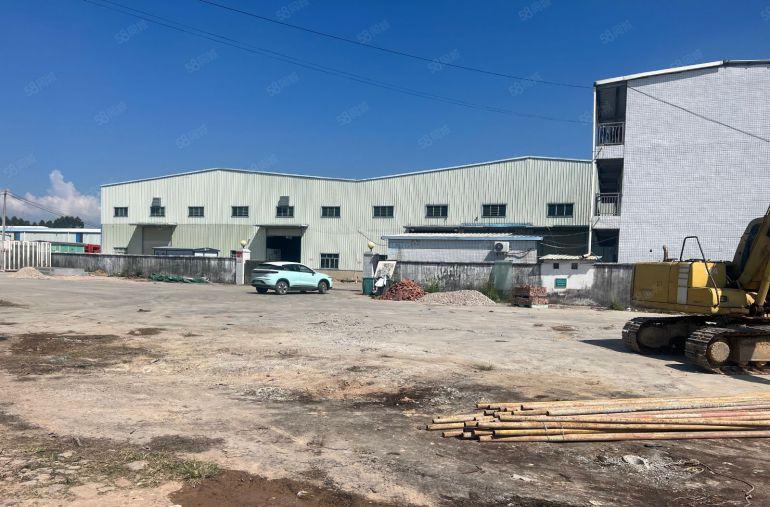 独院厂房出租滴水10米可做抽粒破碎空地4000方全部硬化