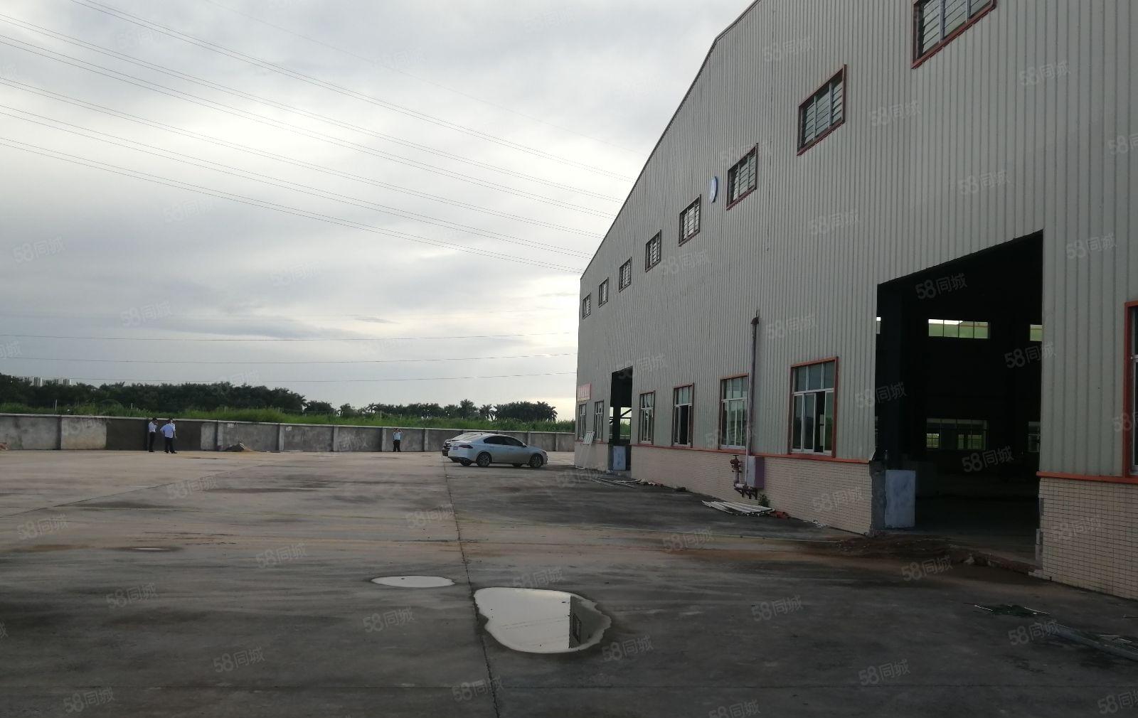 8元起租惠州博罗县13米高全新原房东单一层5000钢构厂房出