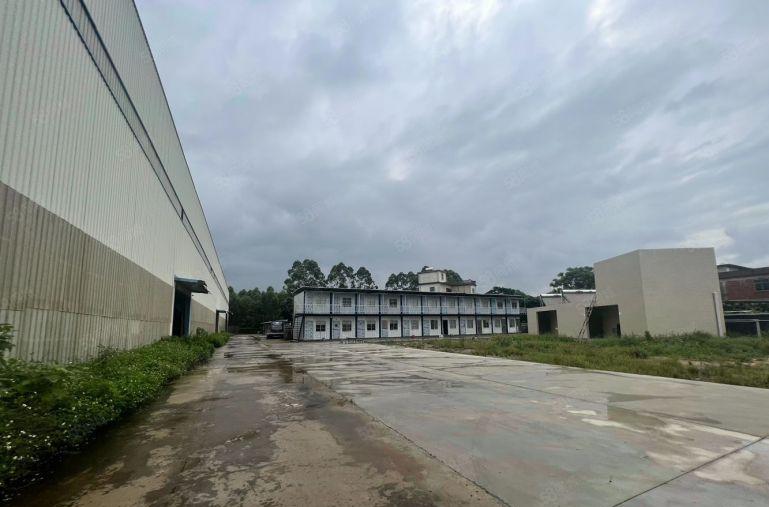 惠州博罗滴水13米空地5万平方独院钢构厂房出租有办公室宿舍