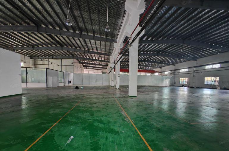 园洲上南新空出单一层2036平，现成地坪漆办公室装修带牛角