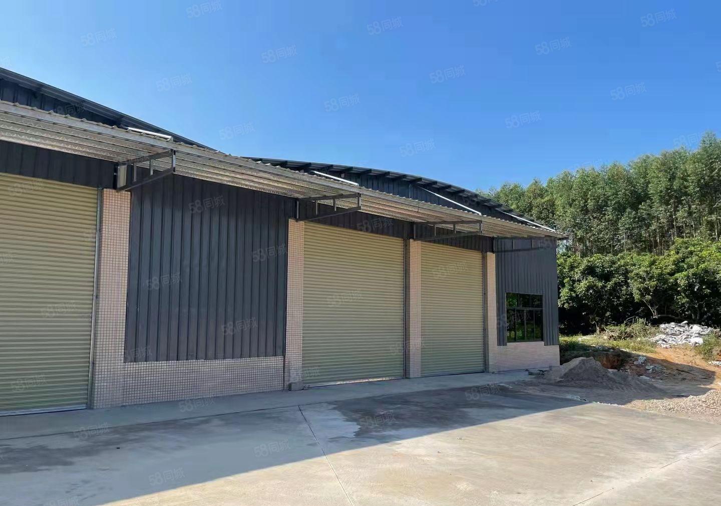 惠东环城北路2200平方米钢构厂房出租，无居民，250kw