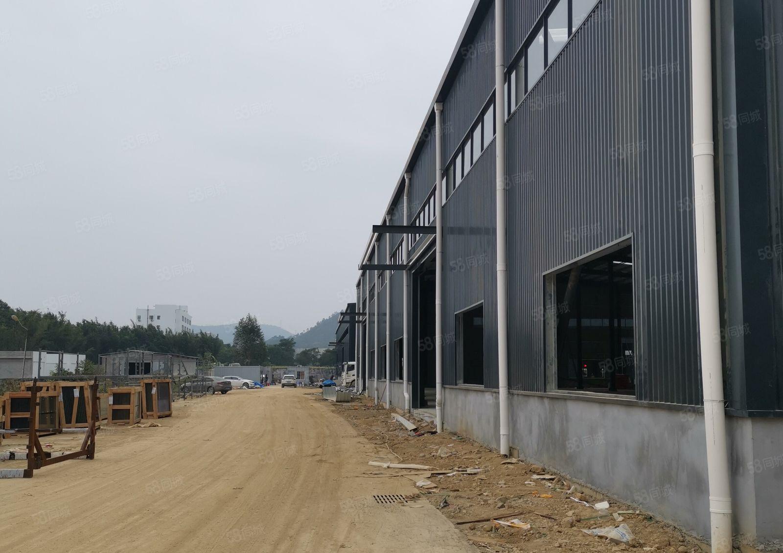 惠东大岭环城南路边证件齐全全新钢构厂房35000平方可分租