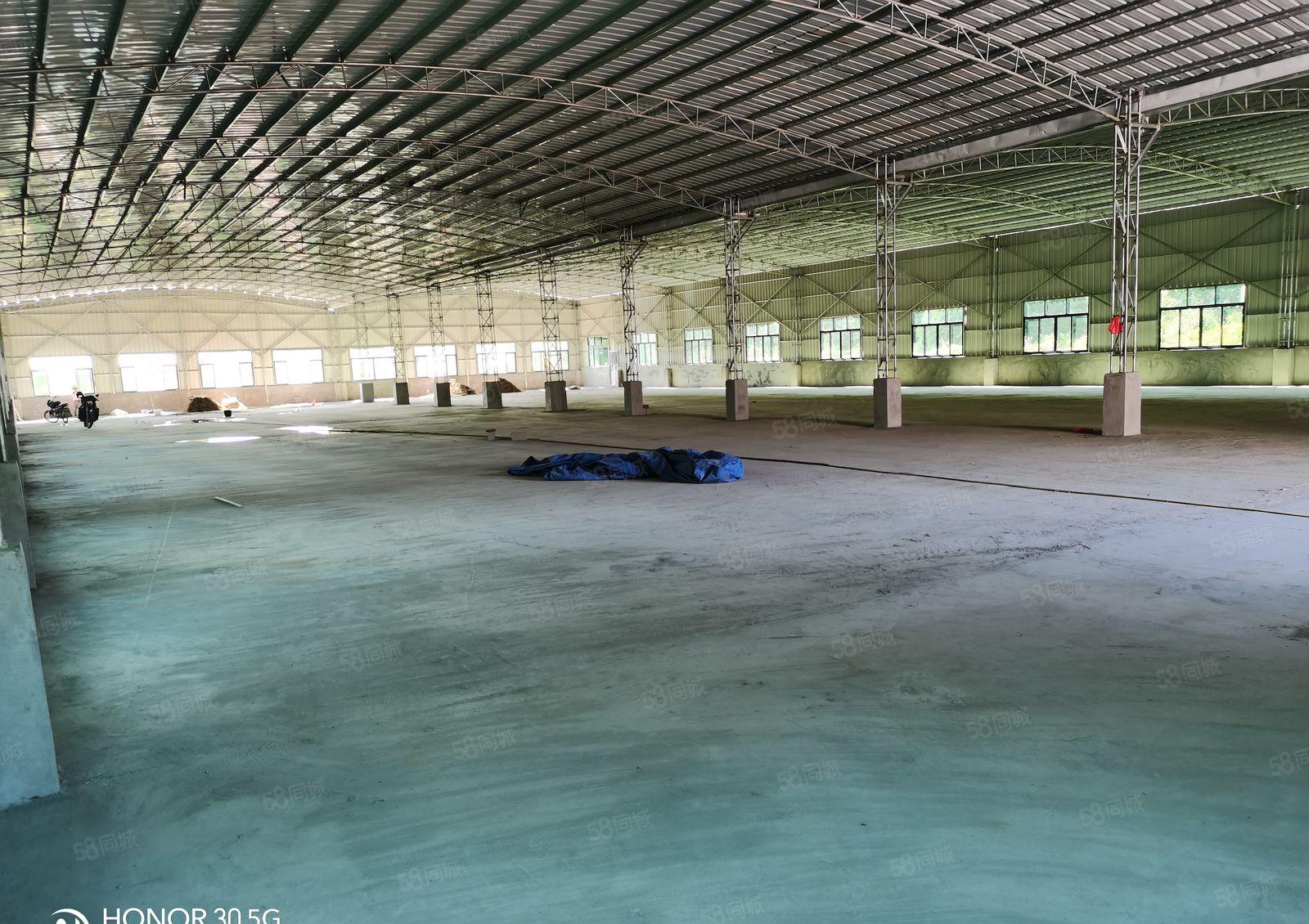 惠东环城北路2200平方米钢构厂房出租，无居民，250kw