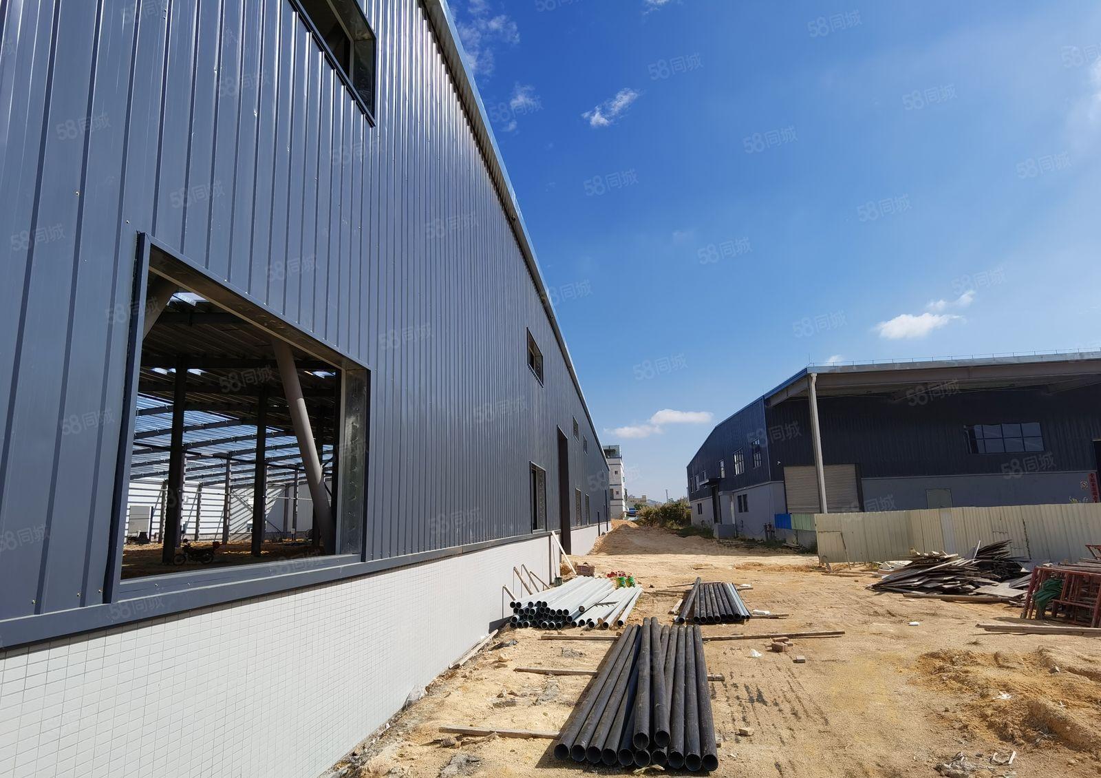 惠东白花新建钢结构滴水九米厂房7000平方1000平方起分租