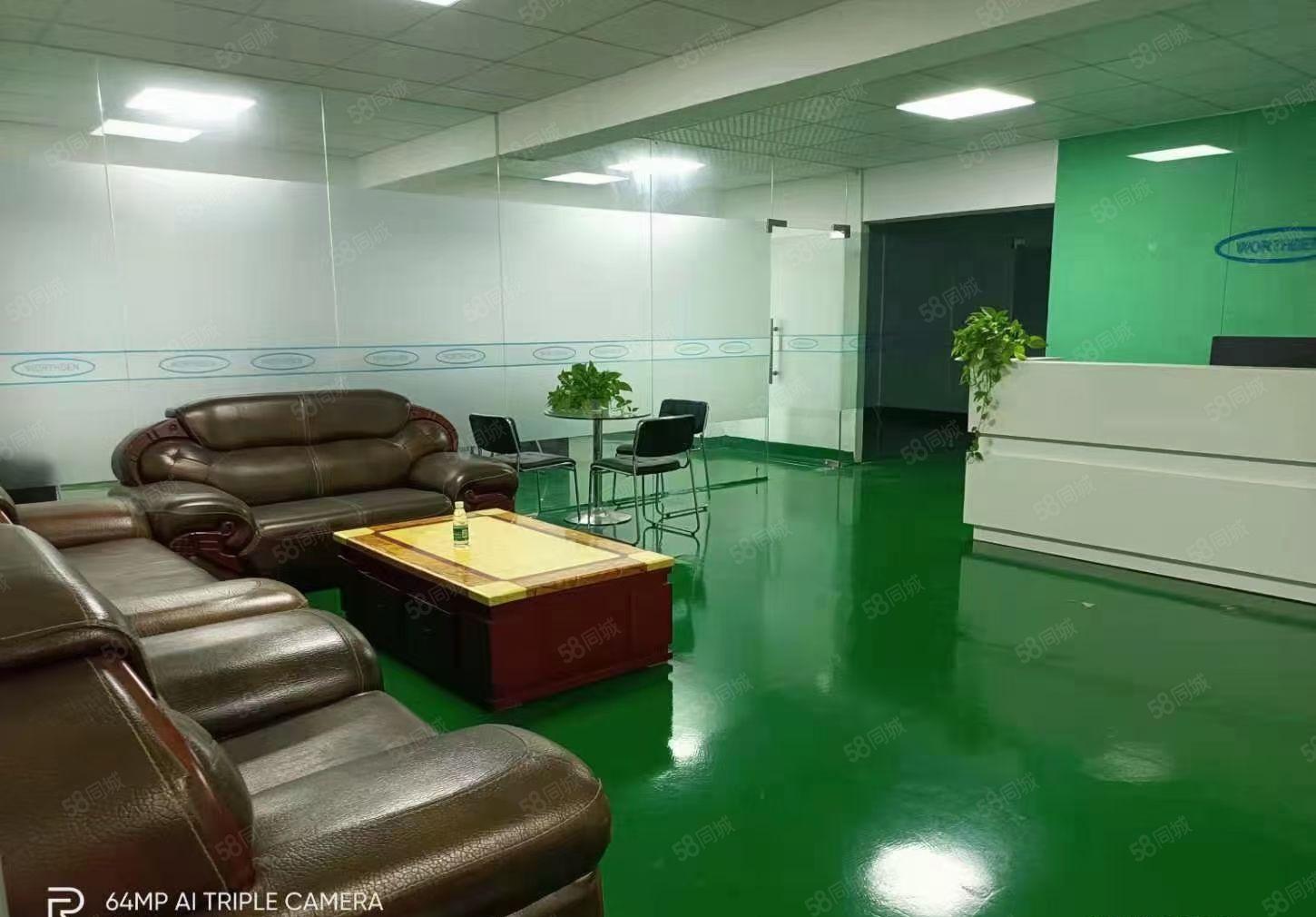 仲恺平南工业区现成豪华装修三楼厂房1300平米无转让费出租