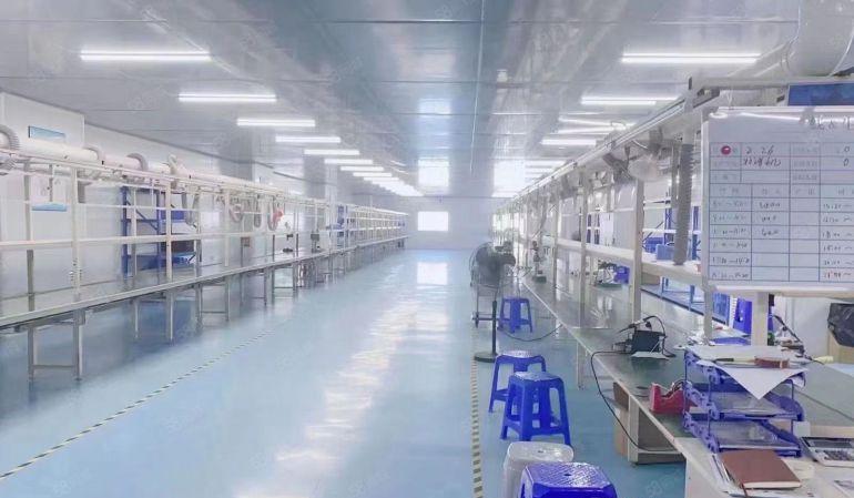 虎门镇南柵附近楼上现成无尘车车间出租，豪华装修办公室