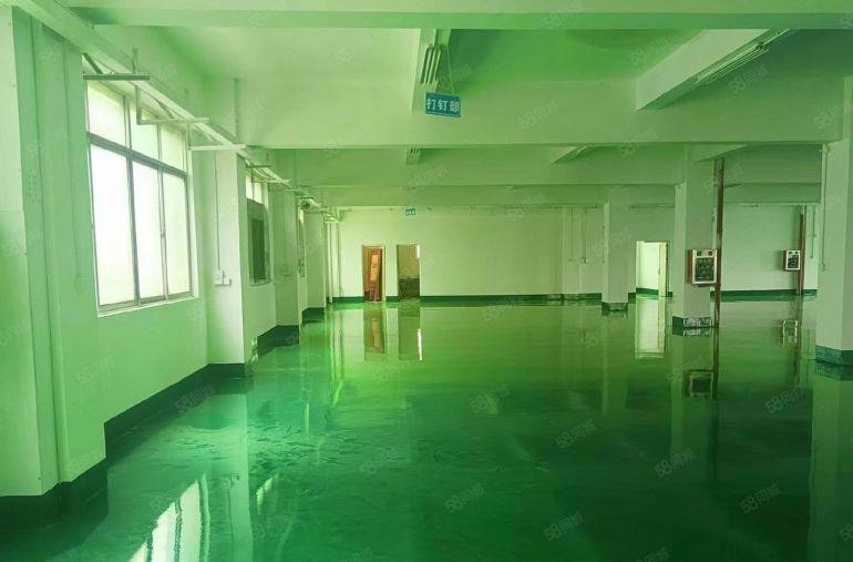 8元长安沙头小独院，楼上全新地坪漆1400平厂房出租带装修