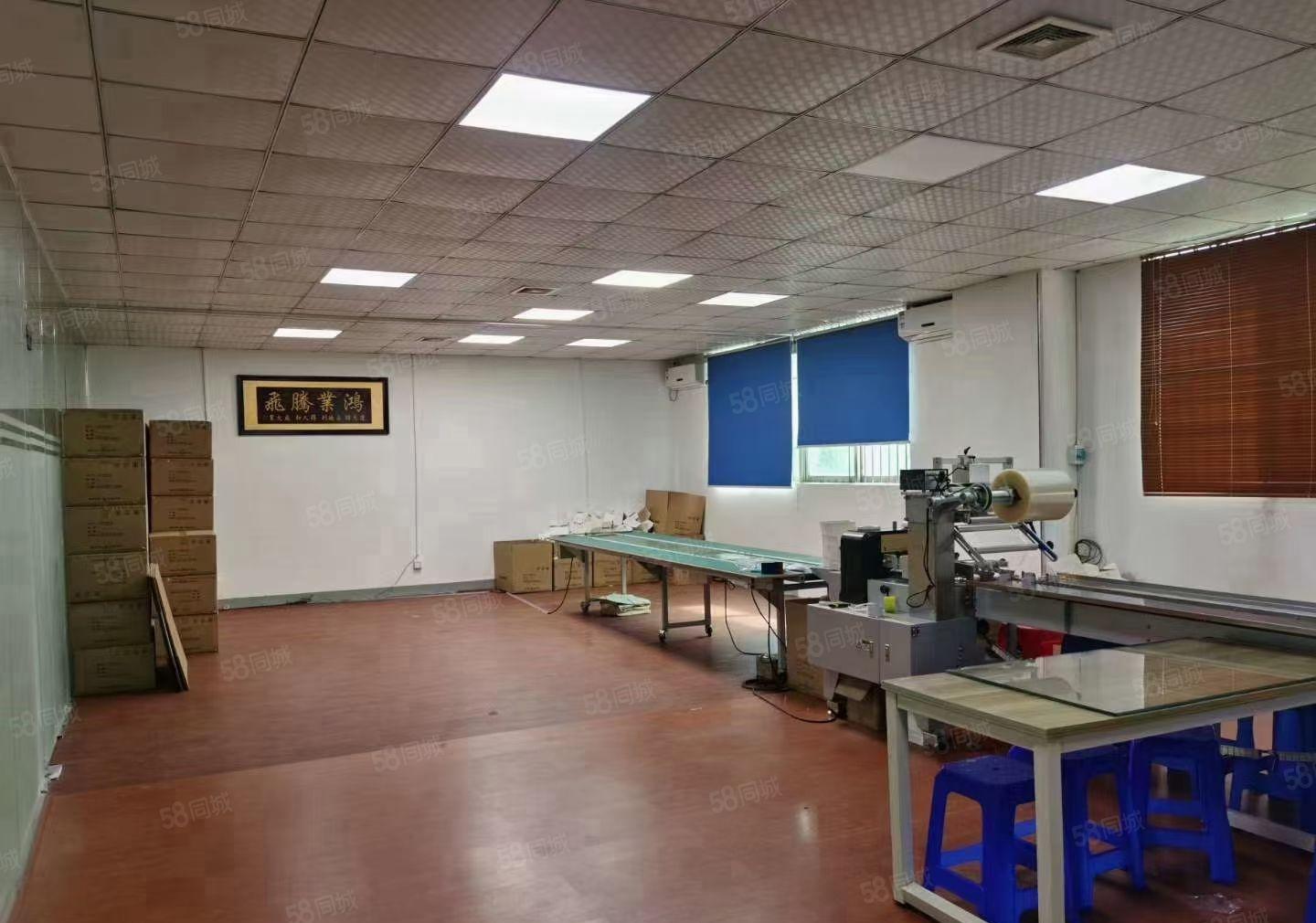 福永地铁站富桥第四工业园精装修1300平厂房出租红本无尘车间