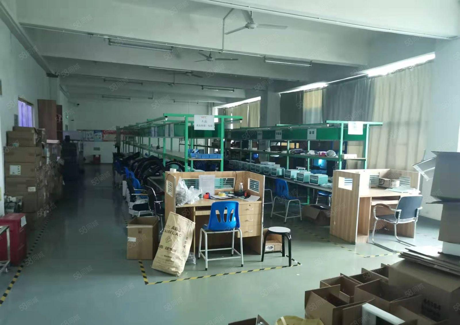 福永塘尾大型园区原房东独立整层1050平带装修厂房出租