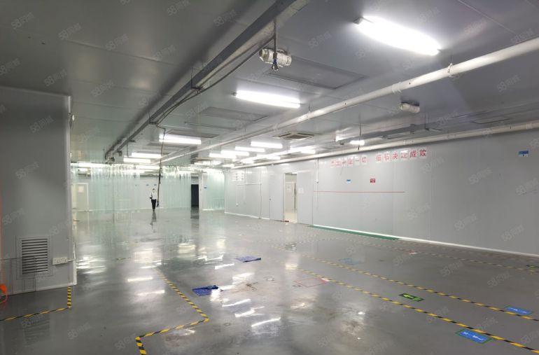 西乡固戍地铁口无尘整层800平厂房低价出租可分租仓库精装修