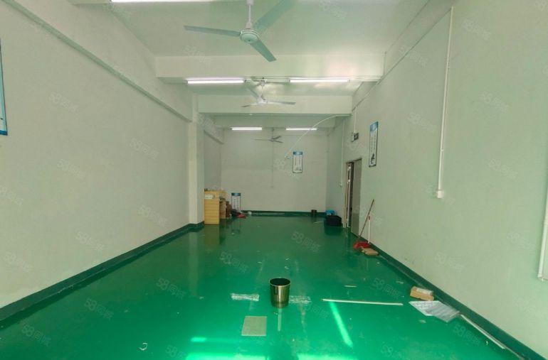西乡，固戍大型工业园，楼上精装修260平厂房出租，全新地坪漆