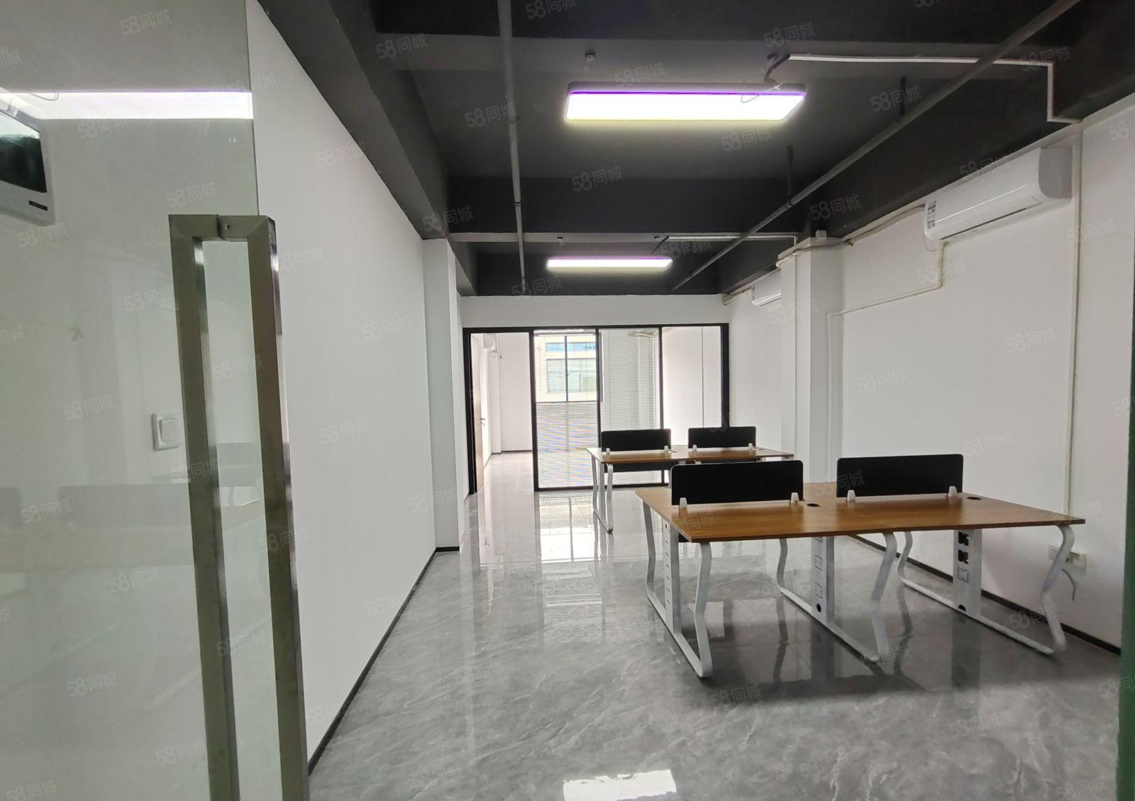 西乡，银田创意园，全新升级办公室，配齐家私空调，88平起租