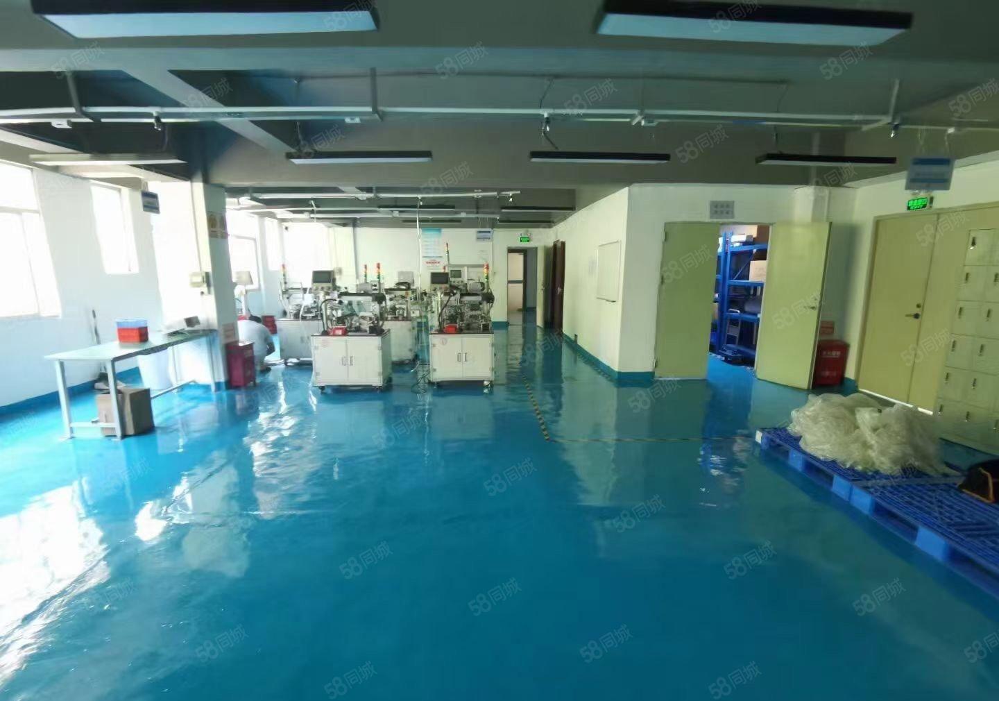 沙井原房东大型工业区新空出2楼1500平方全新地坪漆厂房出租