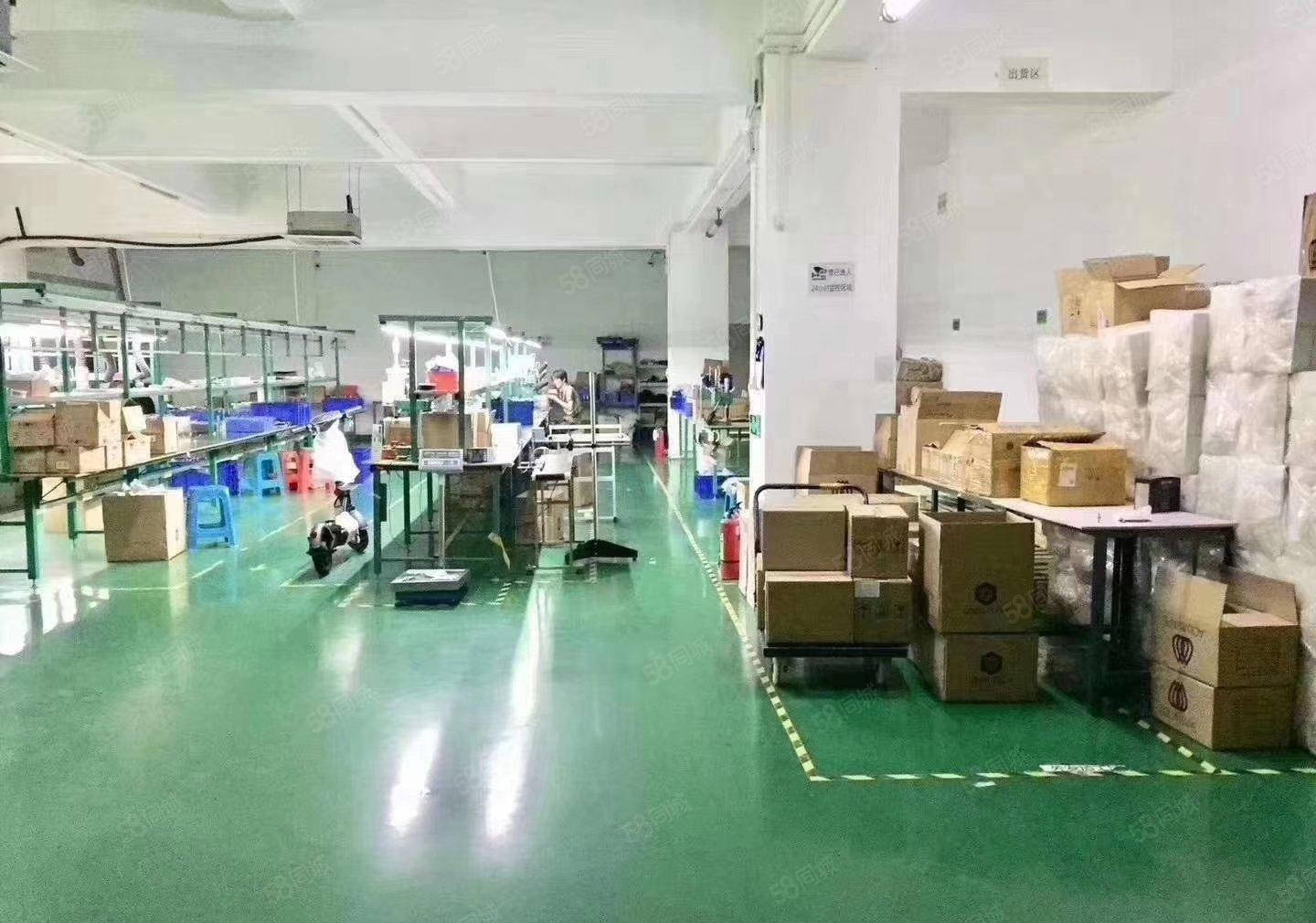 沙井新桥新出楼上整层1200平米带装修厂房出租