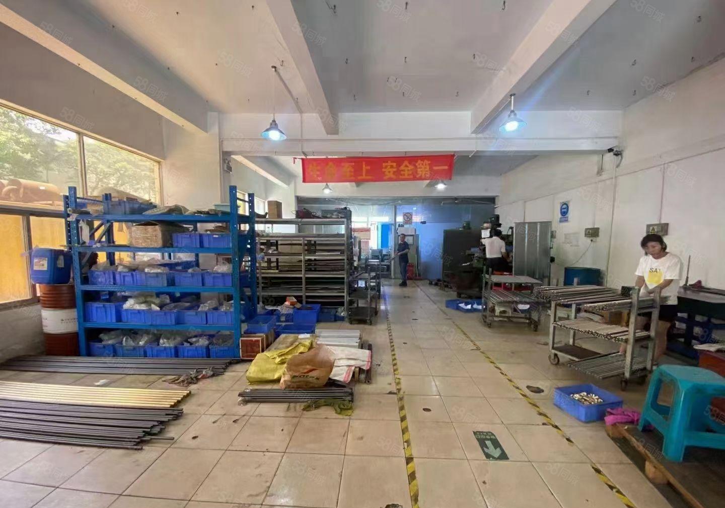 沙井东环路一楼新出310平厂房出租，现成CNC加工有专用车位