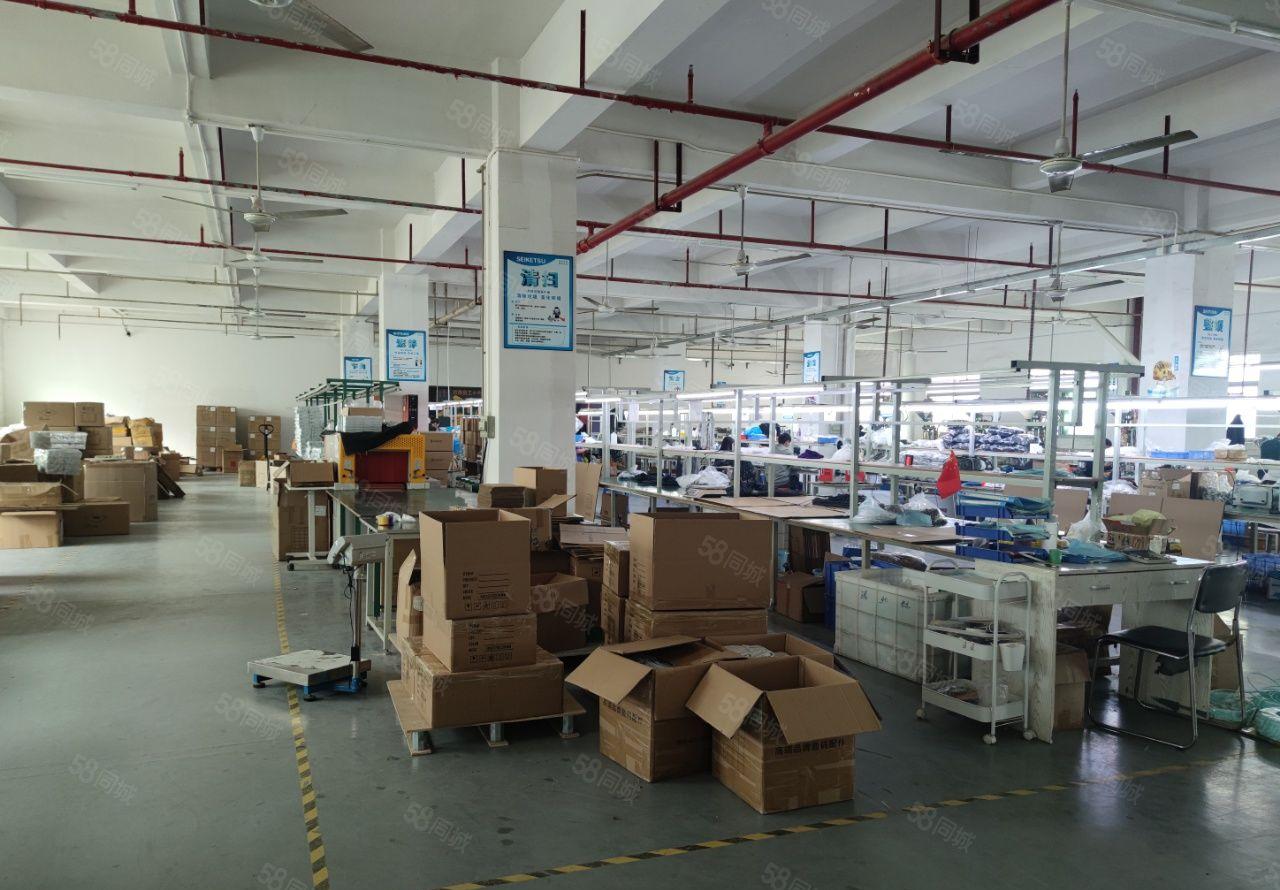 福永新和沿江高速整层厂房2200平现成装修出租分租易招工