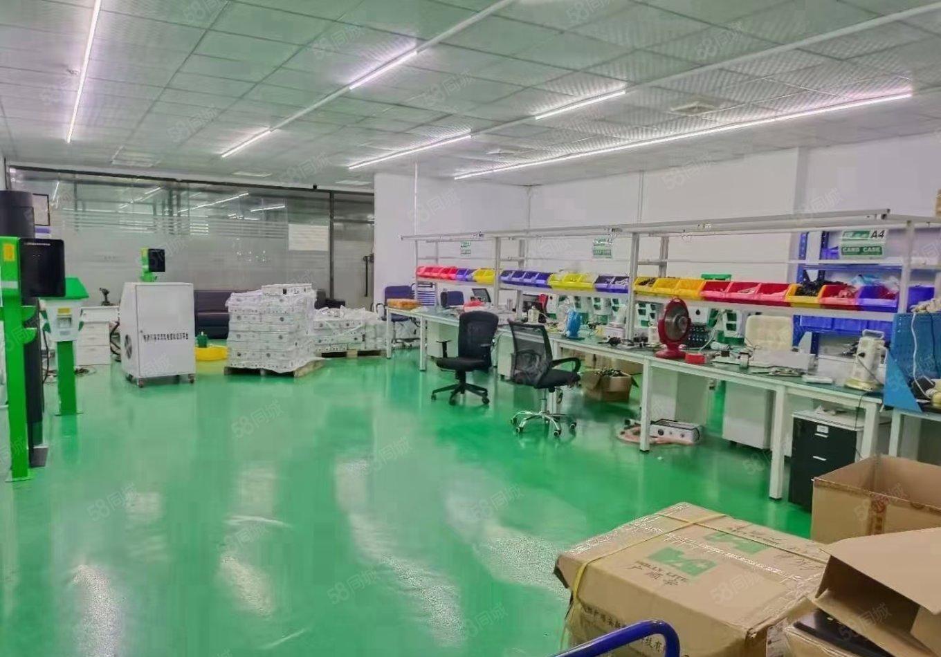 沙井地铁口1000平方精装修厂房出租分租仓库招租独院无尘车间