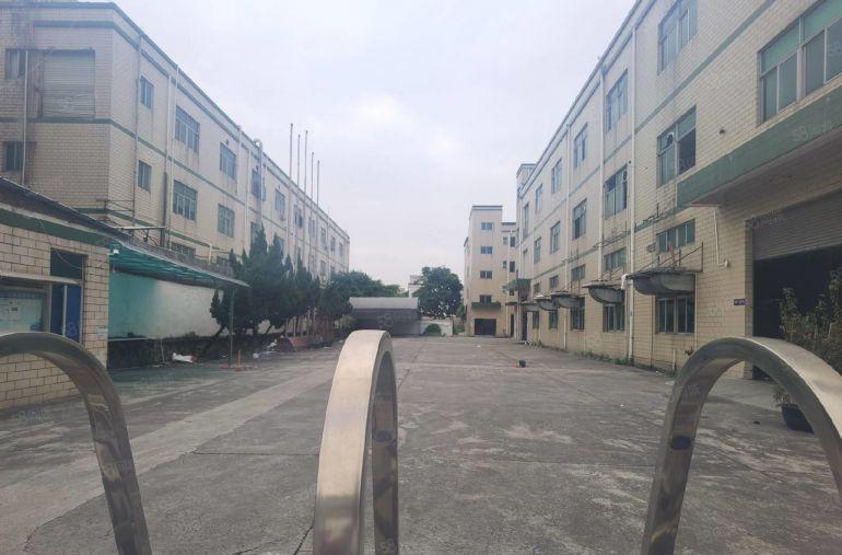 松岗原房东3层3600平厂房招租独院过环评实际面积高6M