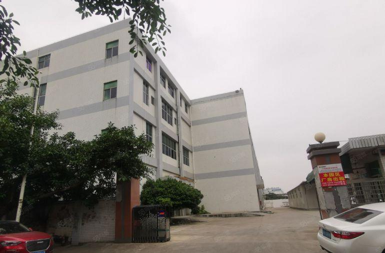 松岗潭头西部工业区原房东红本独门独院厂房9500平方0公摊