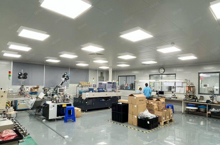 宝安沙井后亭工业区独院厂房出租一楼带行车精装1580平高6米