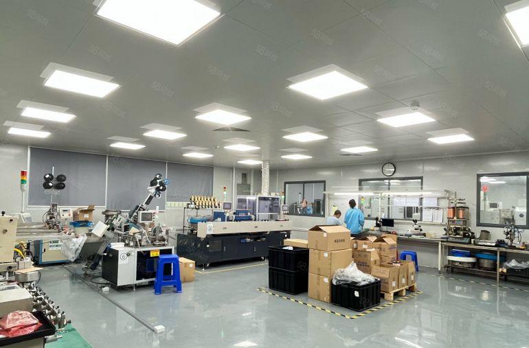 宝安沙井后亭工业区独院厂房出租一楼带行车精装1580平高6米