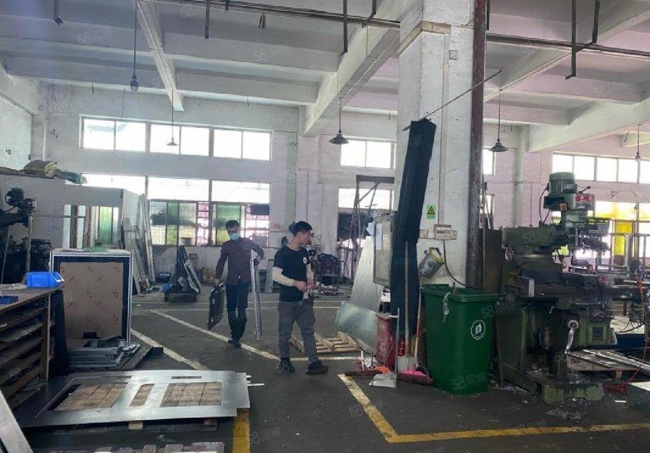 石岩原房东CNC五金设备厂房一楼700平层高6米仓库出租分租
