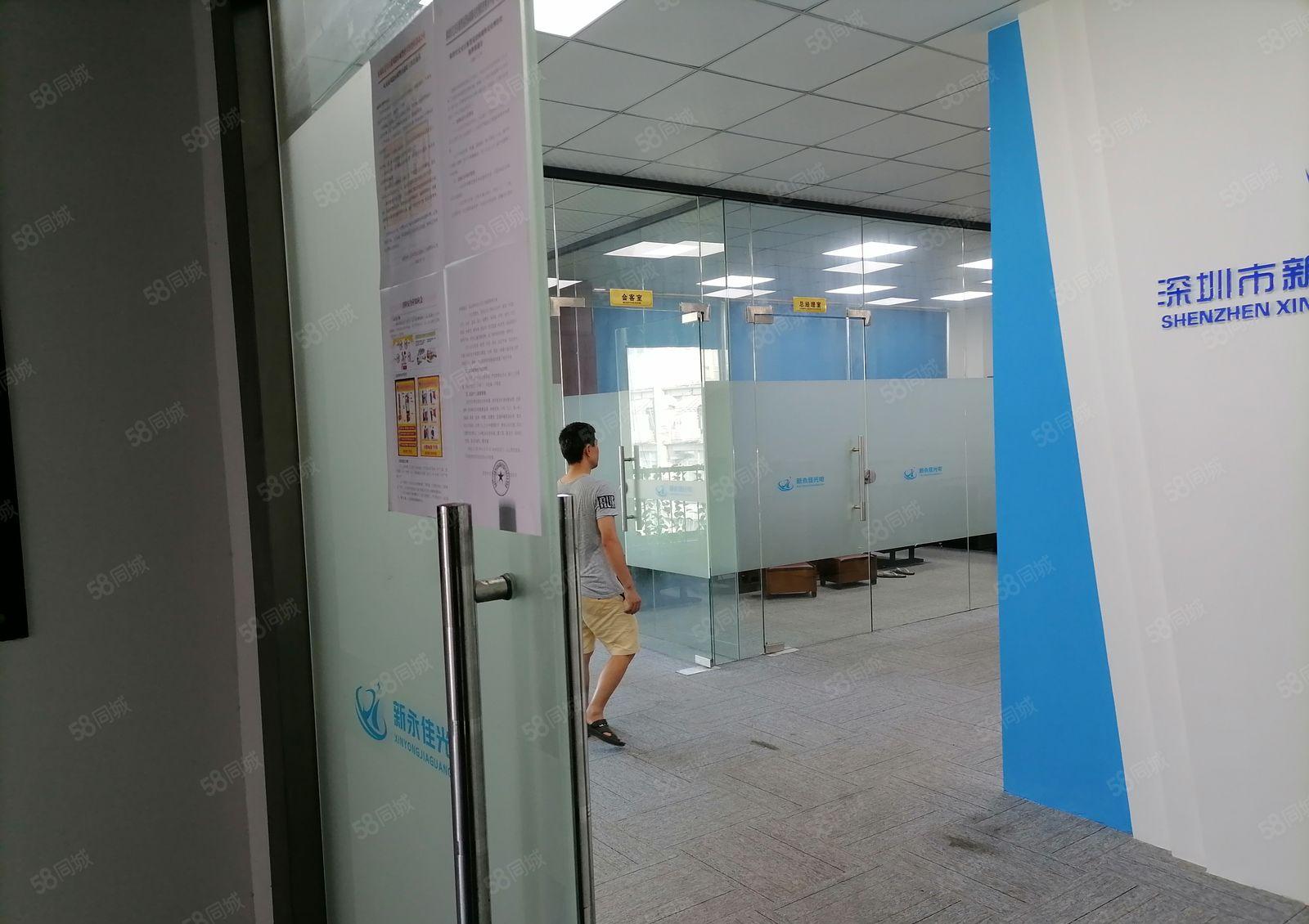 西乡洲石路边大型工业区楼上带精装修650平厂房出租