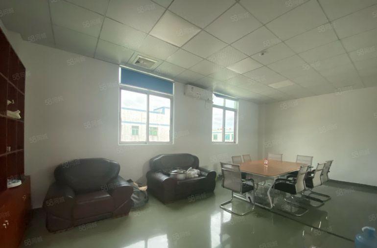 沙井主干道边楼上整层1500平精装修厂房仓库低价出租