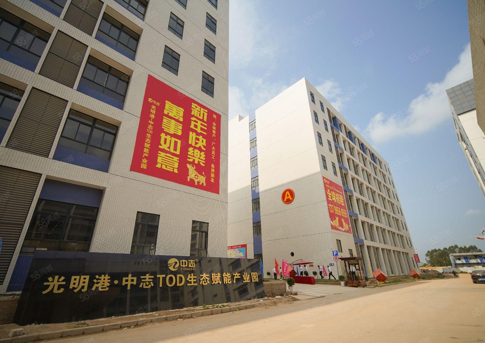 光明黄江交界1460平米可办环评工业厂房业主直租 形象好