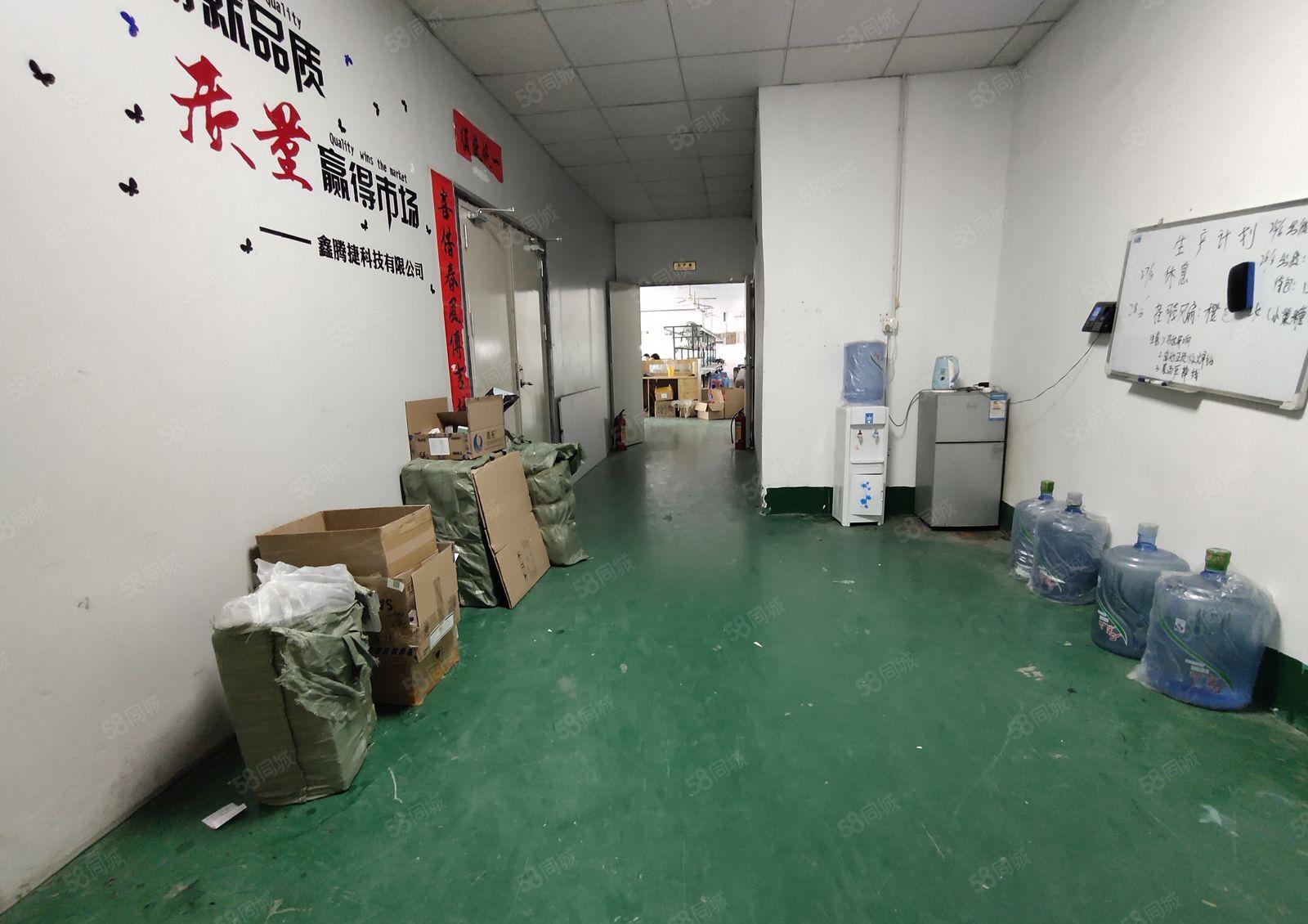 鹤州九围洲石路边，整层800平，可分两家实墙隔断，9成使用率