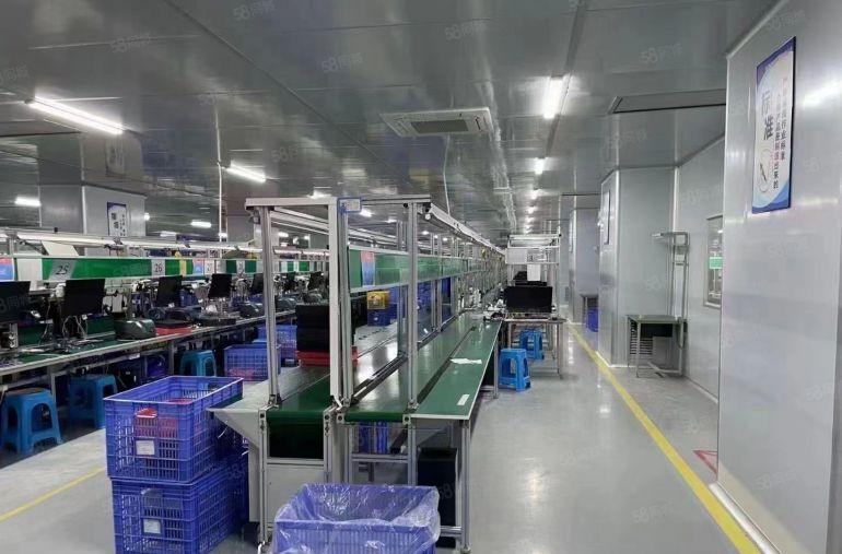 石岩上屋地铁口附近2200平厂房出租精装修无尘车间设备电子