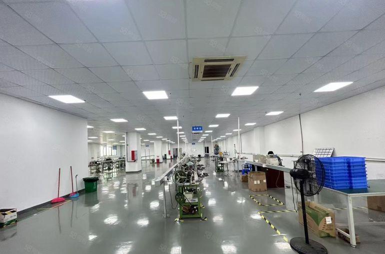 松岗花园式园区楼上豪华精装修2000平厂房出租原房东实际面积