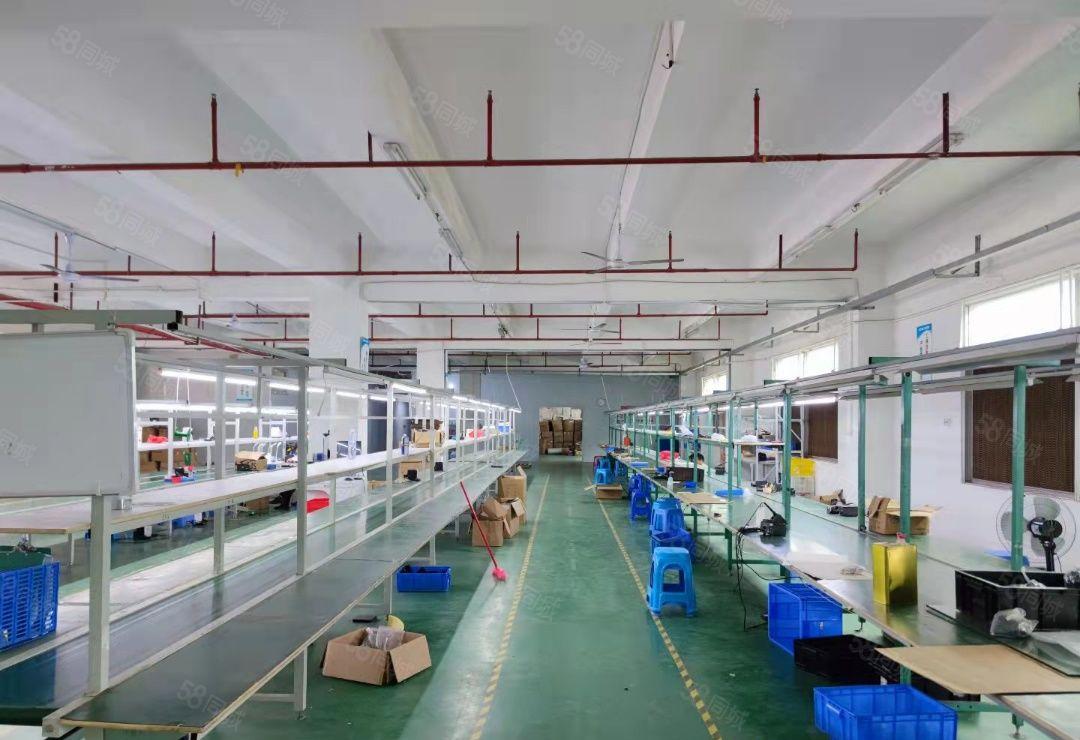 新安洪浪北地铁站附近楼上1800平整层适合研发办公生产可分租