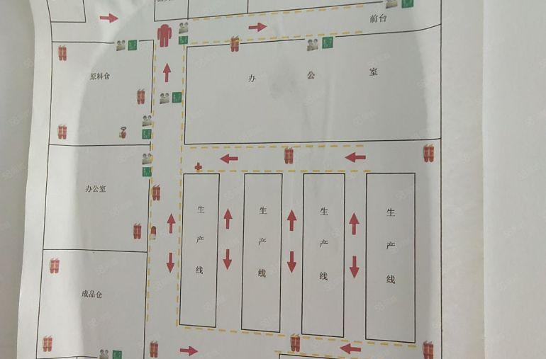 西乡鹤洲九围工业园，整层2700平精装修厂房出租，园区已电改