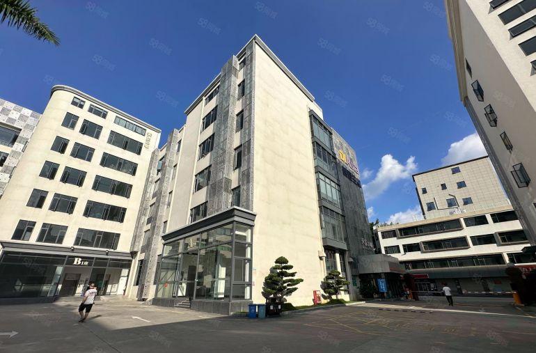 西乡107国道边100平超高使用率一手房东全新地坪漆厂房