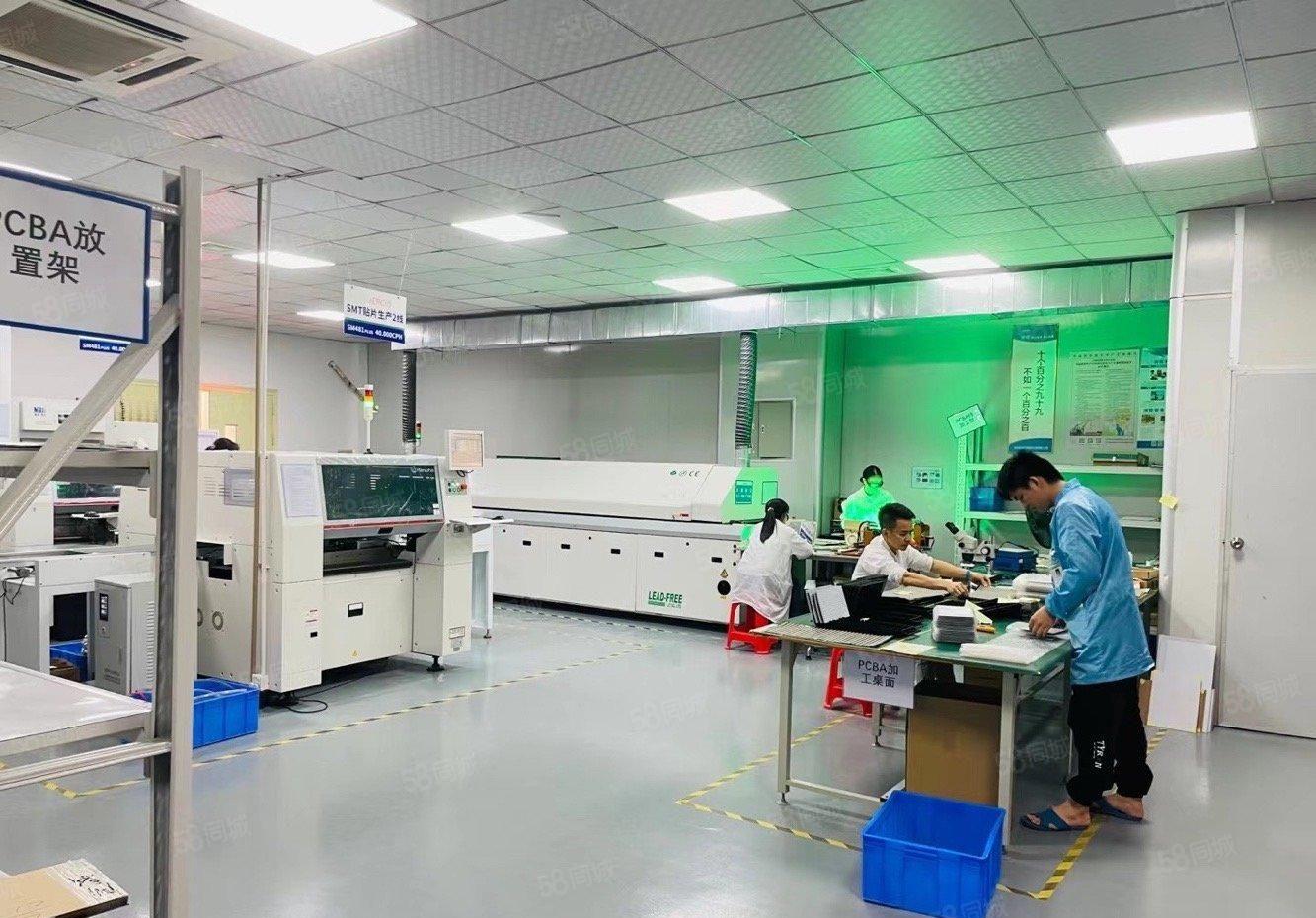 石岩石龙仔新出楼上1340平豪华装修厂房出租