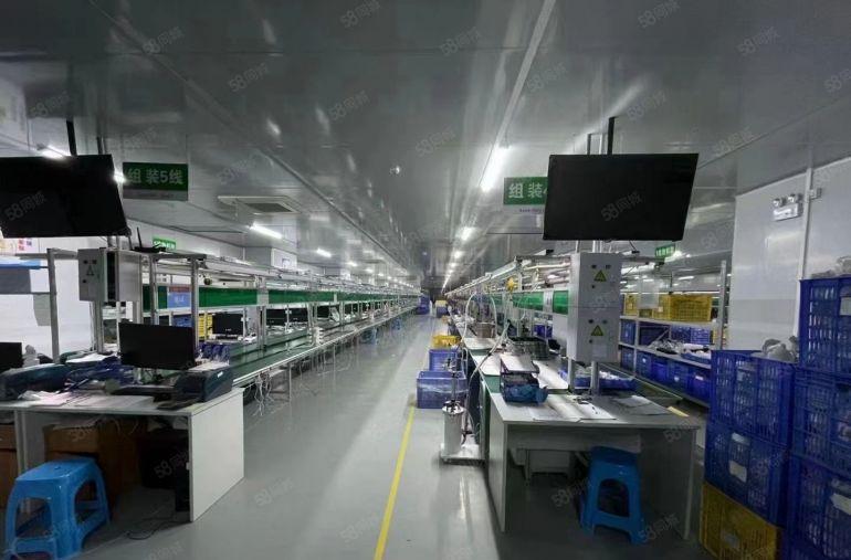 石岩上屋地铁口附近2200平厂房出租精装修无尘车间设备电子