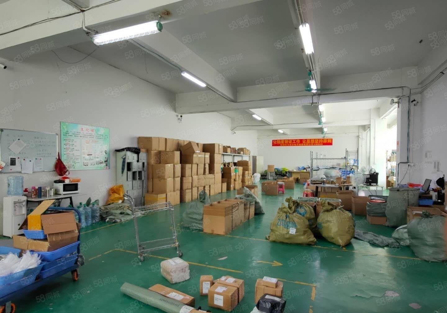 大小分租！沙井共和工业园新出三楼2700平方原房东厂房出租