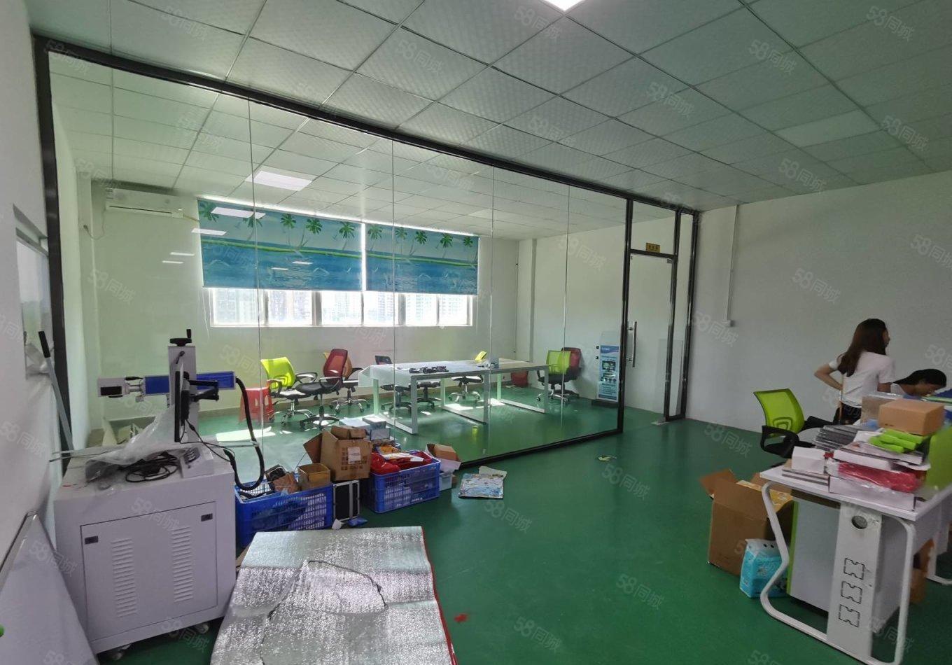 宝安沙井大型工业园新出楼上带装修1350平厂房出租可分租