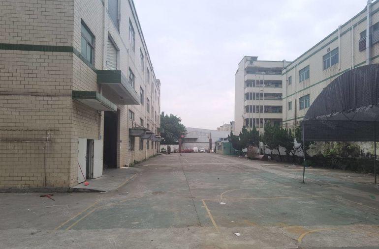 松岗原房东3层3600平厂房招租独院过环评实际面积高6M